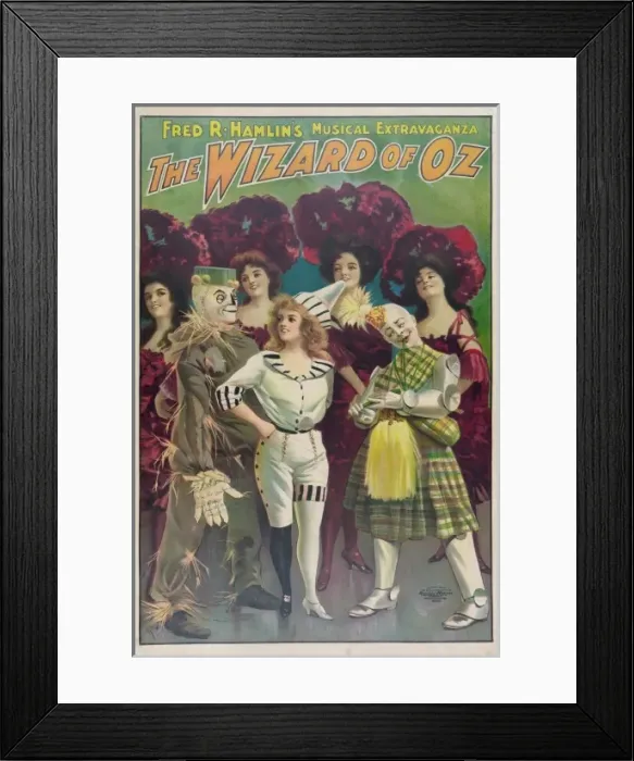 Framed Print : Fred R. Hamlins musical extravaganza, The wizard of Oz Framed Print : Fred R. Hamlins musical extravaganza, The wizard of Oz