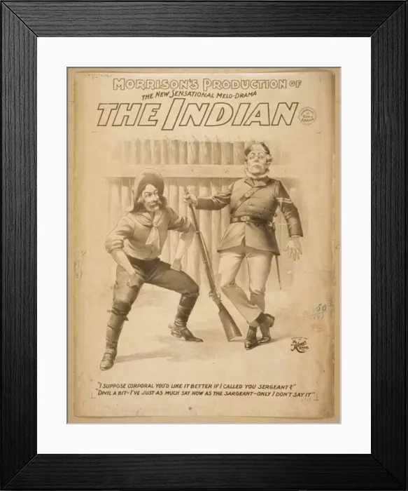 Framed Print : Morrisions production of the new sensational melo-drama, Th Framed Print : Morrisions production of the new sensational melo-drama, Th