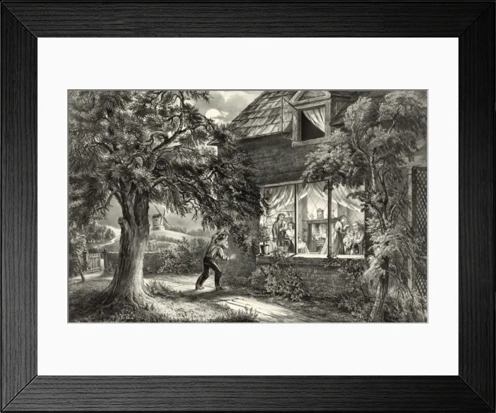 Framed Print : Enoch Arden - the hour of trial Framed Print : Enoch Arden - the hour of trial