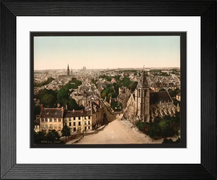 Framed Print : General view, Caen, France Framed Print : General view, Caen, France