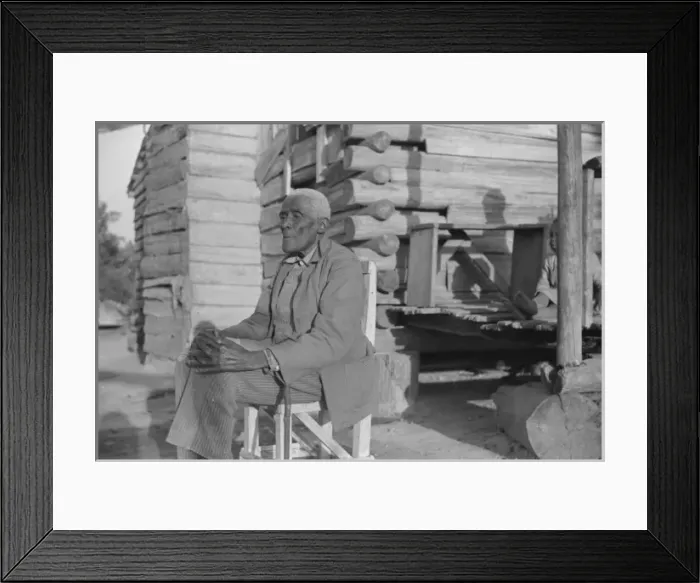 Framed Print : Old man Moseley, now blind, Gees Bend, Alabama Framed Print : Old man Moseley, now blind, Gees Bend, Alabama