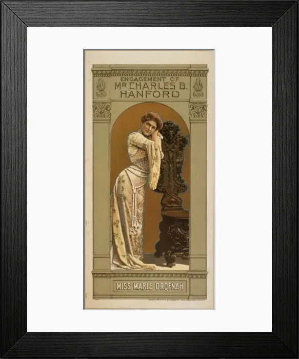 Framed Print : Engagement of Mr. Charles B. Hanford Framed Print : Engagement of Mr. Charles B. Hanford