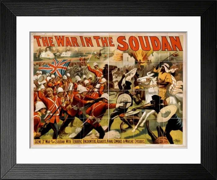Framed Print : The war in the Soudan Framed Print : The war in the Soudan