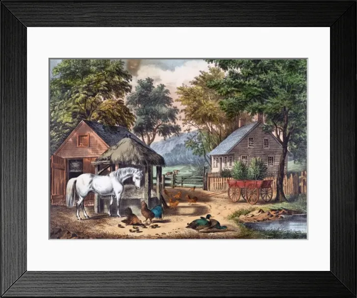 Framed Print : A Glimpse of the Homestead Framed Print : A Glimpse of the Homestead