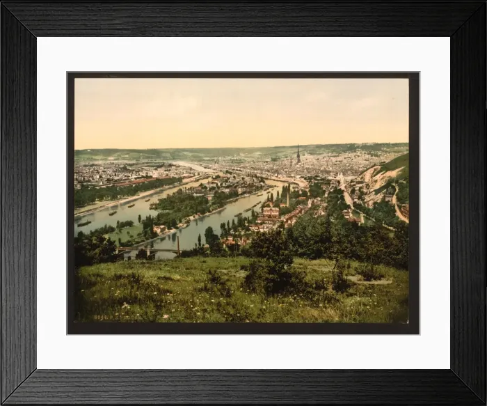 Framed Print : Bonsecours, Rouen, France Framed Print : Bonsecours, Rouen, France