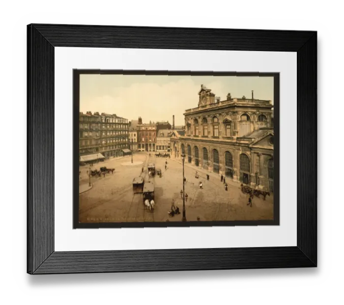 Framed Print : The railway station, Lillie, France Framed Print : The railway station, Lillie, France
