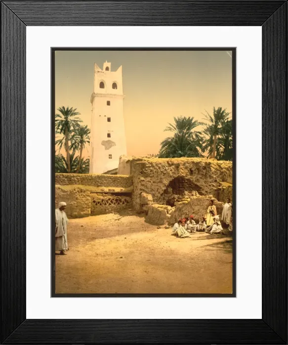 Framed Print : Mosque in the old town, Biskra, Algeria Framed Print : Mosque in the old town, Biskra, Algeria