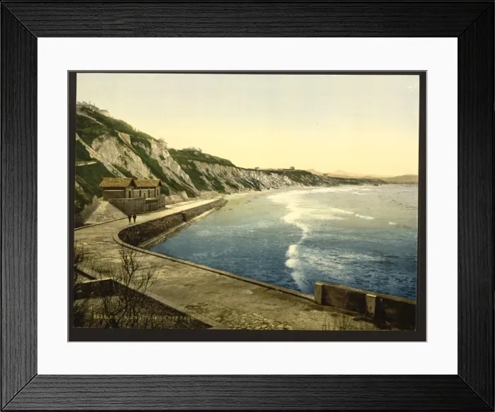 Framed Print : The Spanish coast, Biarritz, Pyrenees, France Framed Print : The Spanish coast, Biarritz, Pyrenees, France