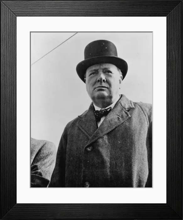 Framed Print : Prime Minister Winston Churchill of Great Britain Framed Print : Prime Minister Winston Churchill of Great Britain
