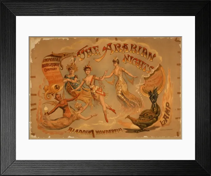 Framed Print : The Arabian nights Aladdins wonderful lamp Framed Print : The Arabian nights Aladdins wonderful lamp