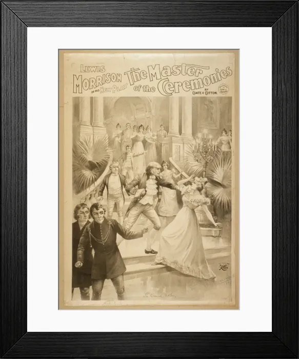 Framed Print : Lewis Morrison in his new play, The master of the ceremonies Framed Print : Lewis Morrison in his new play, The master of the ceremonies