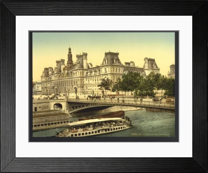 Framed Print : Hotel de ville, Paris, France Framed Print : Hotel de ville, Paris, France