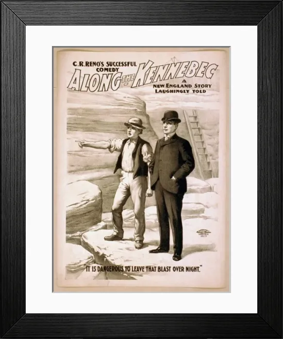 Framed Print : CR Renos successful comedy, Along the Kennebec a New Englan Framed Print : CR Renos successful comedy, Along the Kennebec a New Englan
