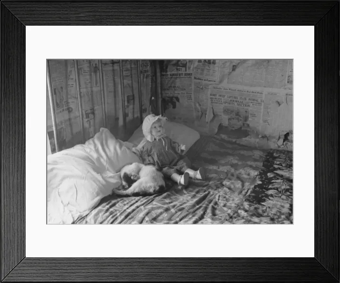 Framed Print : Interior of rehabilitation clients cabin, Jackson, Ohio Framed Print : Interior of rehabilitation clients cabin, Jackson, Ohio
