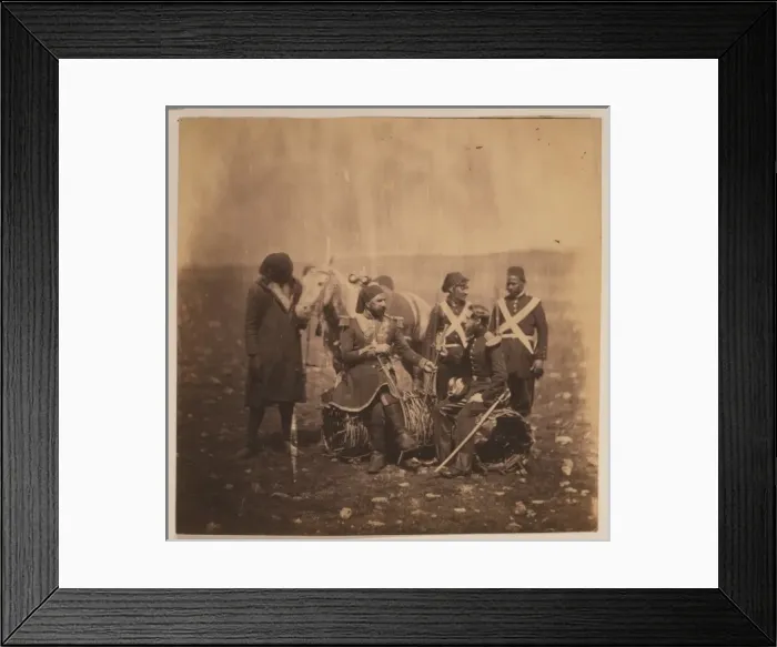 Framed Print : Ismail Pacha & Mr. Thompson of the Commissariat Framed Print : Ismail Pacha & Mr. Thompson of the Commissariat