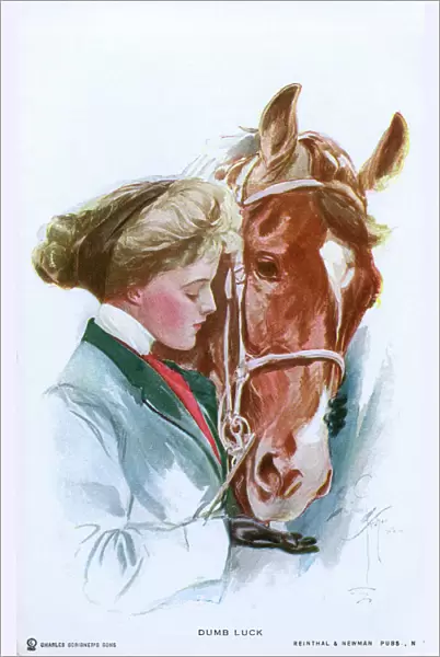 Sporting Gal and her horse - Dumb Luck