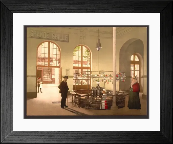 Framed Print : Source de la Grande Grille, (drink hall), Vichy, France Framed Print : Source de la Grande Grille, (drink hall), Vichy, France