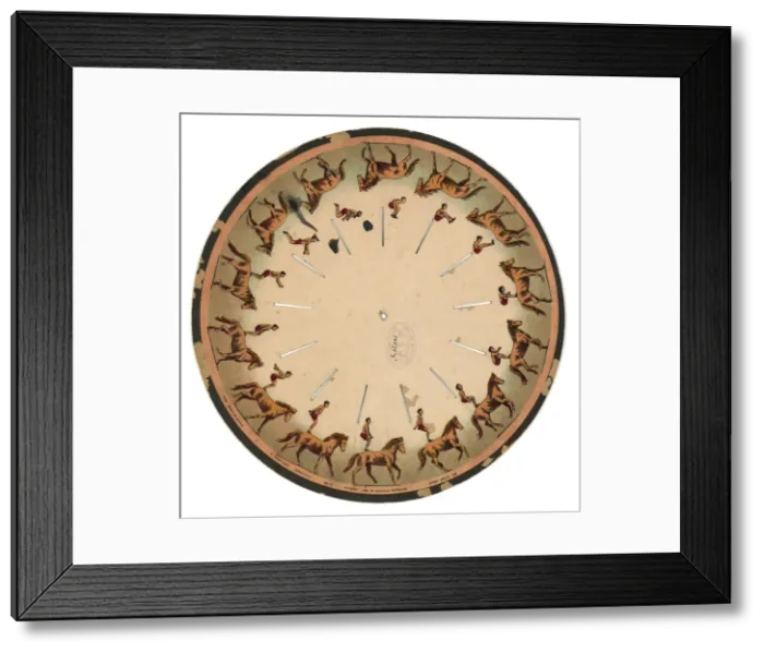 Framed Print : The zoopraxiscope - a horse back somersault Framed Print : The zoopraxiscope - a horse back somersault