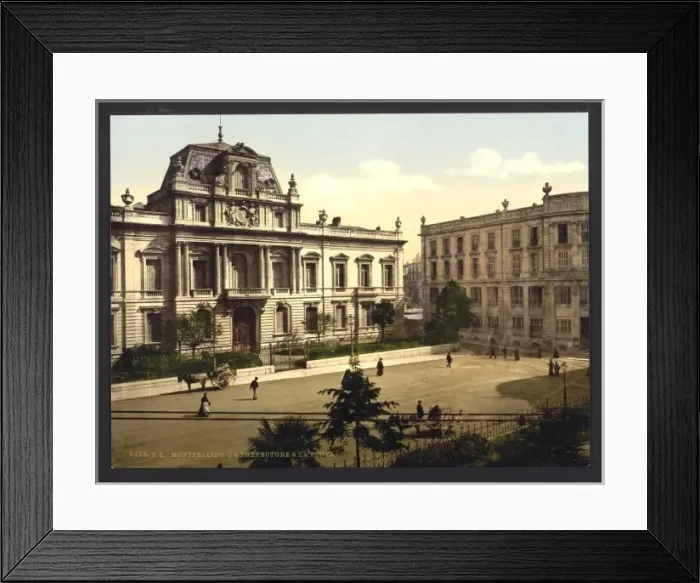 Framed Print : The Perfecture (i. e. Pref?uecture) and post office, Montpel Framed Print : The Perfecture (i. e. Pref?uecture) and post office, Montpel