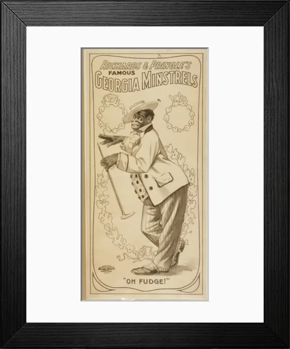 Framed Print : Richards & Pringles Famous Georgia Minstrels Richards & Pri Framed Print : Richards & Pringles Famous Georgia Minstrels Richards & Pri