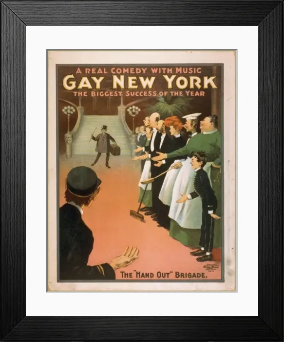 Framed Print : Gay New York a real comedy with music : the biggest success Framed Print : Gay New York a real comedy with music : the biggest success