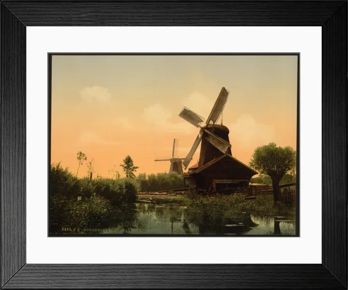 Framed Print : Windmills on the Noordendijk, Dordrecht, Holland Framed Print : Windmills on the Noordendijk, Dordrecht, Holland