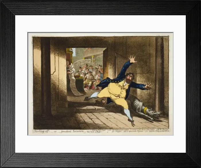 Framed Print : Stealing off; - or - prudent Secession Framed Print : Stealing off; - or - prudent Secession