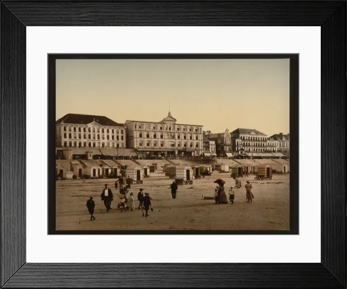 Framed Print : The beach and hotels, Blankenberghe, Belgium Framed Print : The beach and hotels, Blankenberghe, Belgium