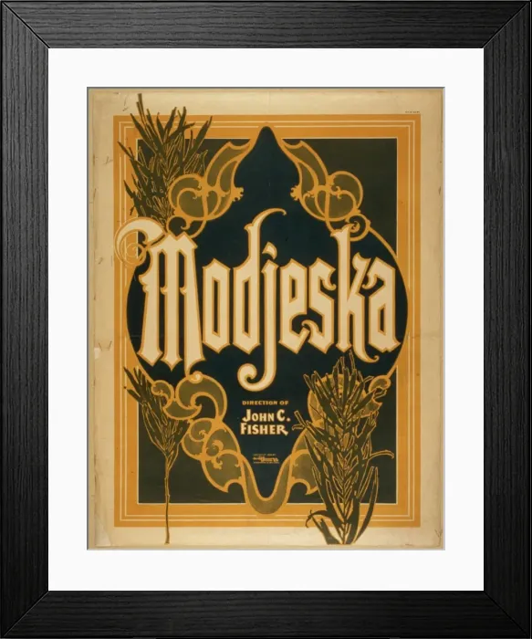 Framed Print : Modjeska. Date c1898 Framed Print : Modjeska. Date c1898