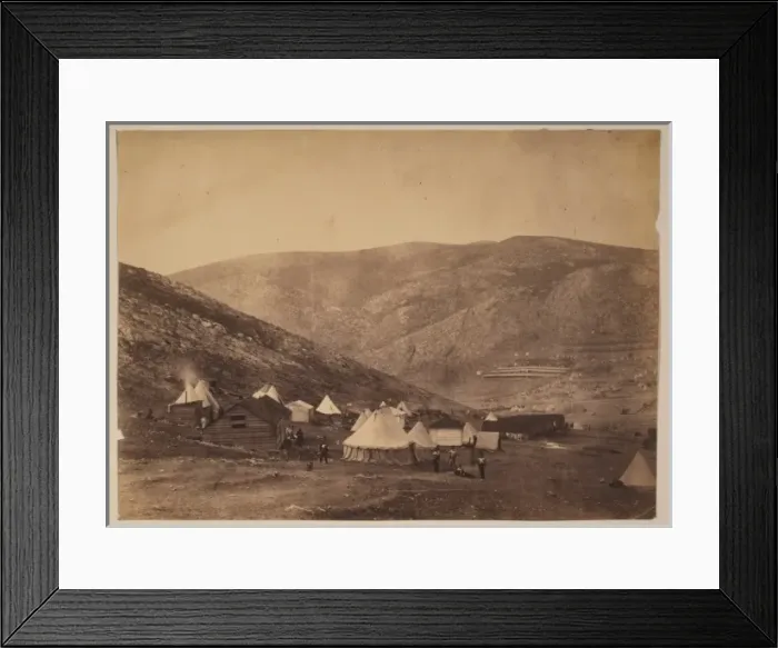 Framed Print : Encampment of the 71st Regiment at Balaclava commissariat ca Framed Print : Encampment of the 71st Regiment at Balaclava commissariat ca
