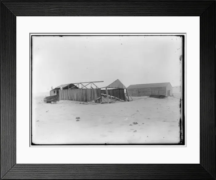 Framed Print : View of the camp at Kitty Hawk from the northeast, showing i Framed Print : View of the camp at Kitty Hawk from the northeast, showing i
