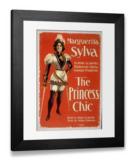 Framed Print : Marguerita Sylva in Kirke La Shelles elaborate opera comiqu