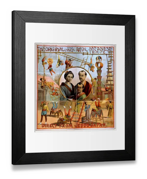 Framed Print : The original and only Royal Japanese Troupe direct from Jedd Framed Print : The original and only Royal Japanese Troupe direct from Jedd