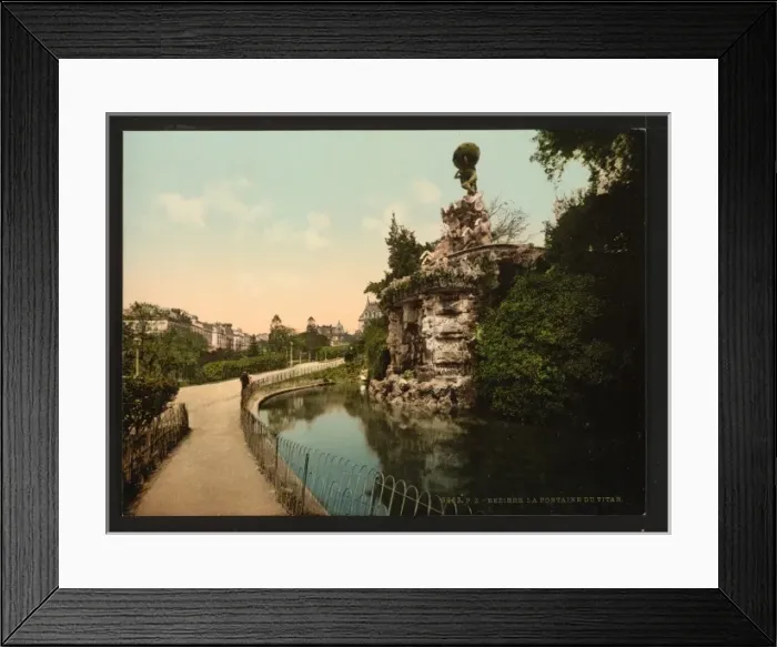 Framed Print : The Titon Teuton fountain, Beziers, France Framed Print : The Titon Teuton fountain, Beziers, France