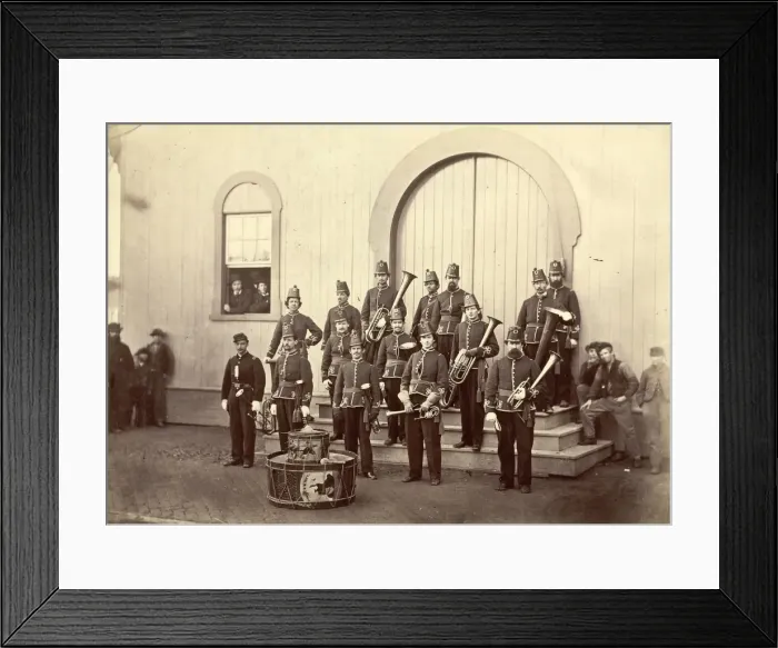 Framed Print : Band of 10th Veteran Reserve Corps, Washington, DC, April, 1 Framed Print : Band of 10th Veteran Reserve Corps, Washington, DC, April, 1