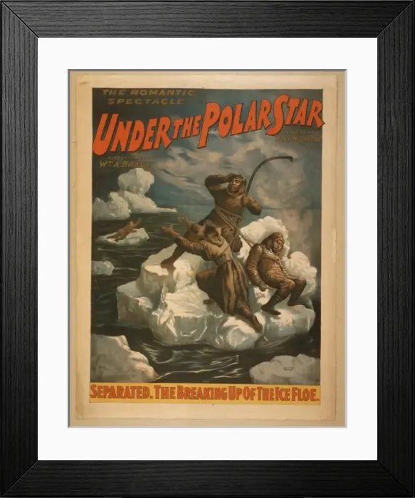 Framed Print : The romantic spectacle, Under the polar star written by Clay Framed Print : The romantic spectacle, Under the polar star written by Clay