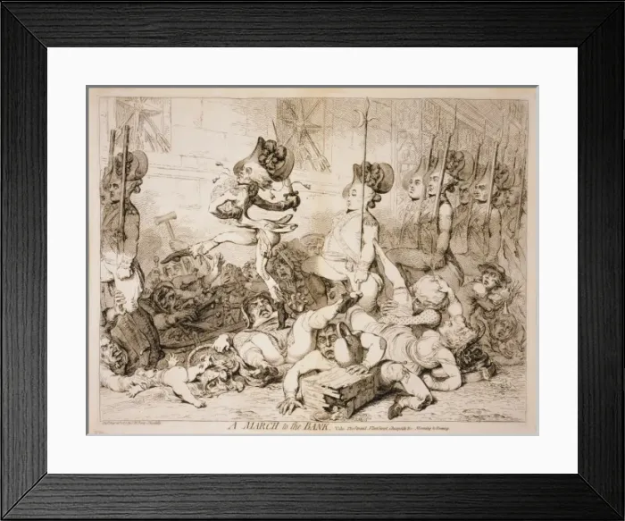 Framed Print : A march to the bank Vide, the Strand, Fleet Street, Cheapsid Framed Print : A march to the bank Vide, the Strand, Fleet Street, Cheapsid
