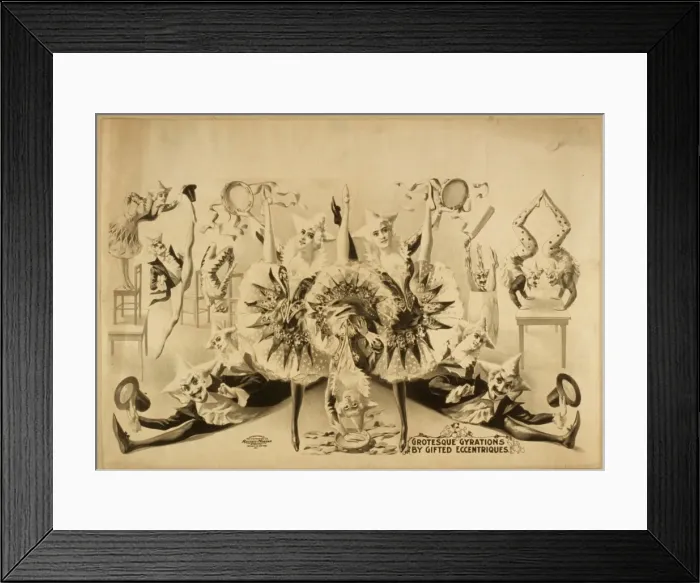 Framed Print : Grotesque gyrations by gifted eccentriques Framed Print : Grotesque gyrations by gifted eccentriques