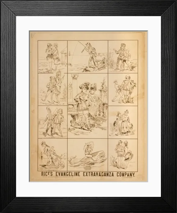 Framed Print : Rices Evangeline extravaganza company Framed Print : Rices Evangeline extravaganza company