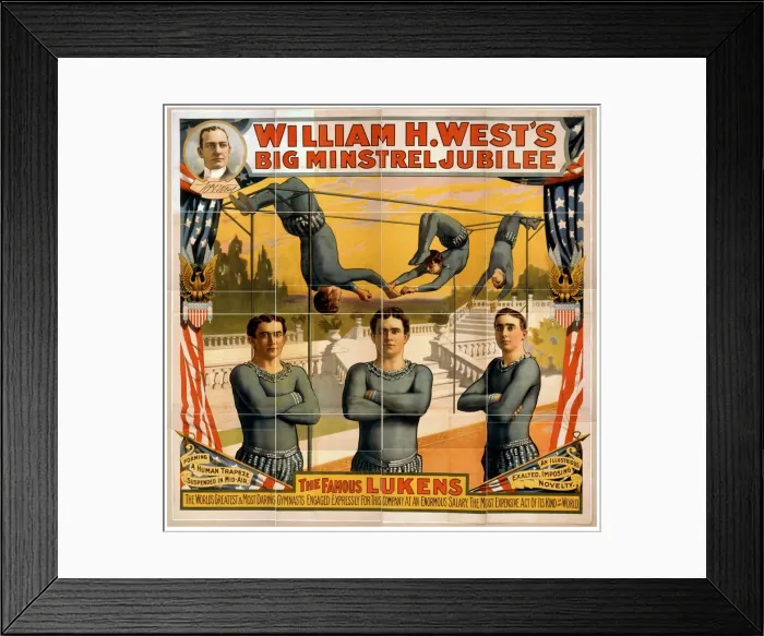 Framed Print : William H. Wests Big Minstrel Jubilee Framed Print : William H. Wests Big Minstrel Jubilee