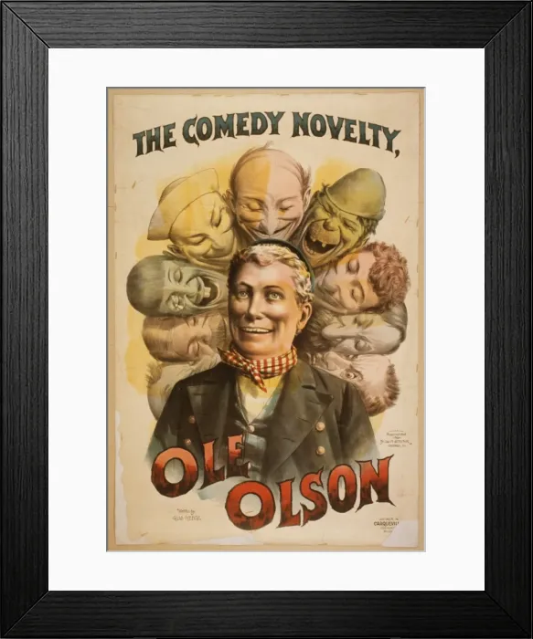 Framed Print : The comedy novelty, Ole Olson Framed Print : The comedy novelty, Ole Olson