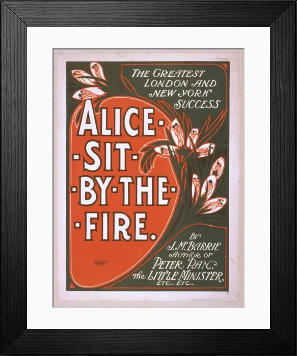 Framed Print : The greatest London and New York success, Alice sit by the f Framed Print : The greatest London and New York success, Alice sit by the f