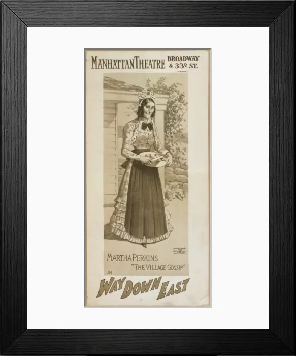 Framed Print : Martha Perkins in Way down East Framed Print : Martha Perkins in Way down East