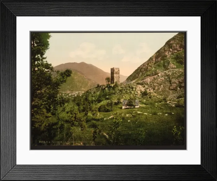 Framed Print : Castelvieil tower, Luchon, Pyrenees, France Framed Print : Castelvieil tower, Luchon, Pyrenees, France