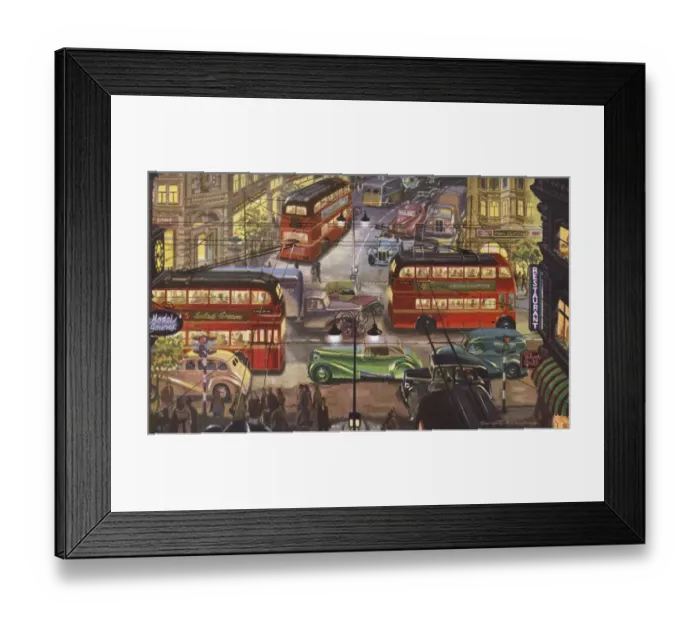 Framed Print : London street scene Framed Print : London street scene