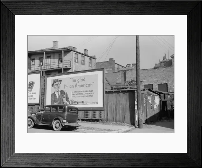 Framed Print : Dubuque, Iowa, National Association of Managers signboard Framed Print : Dubuque, Iowa, National Association of Managers signboard