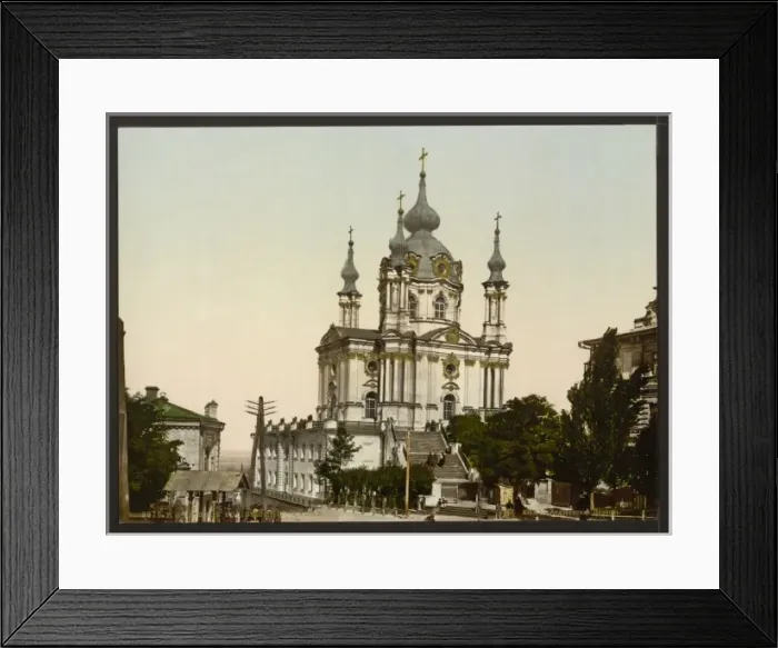 Framed Print : St. Andres Church, Kiev, Russia, (i. e. Ukraine) Framed Print : St. Andres Church, Kiev, Russia, (i. e. Ukraine)