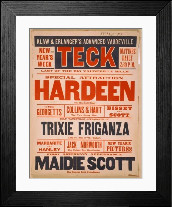 Framed Print : Special attaction Hardeen the handcuff king Framed Print : Special attaction Hardeen the handcuff king