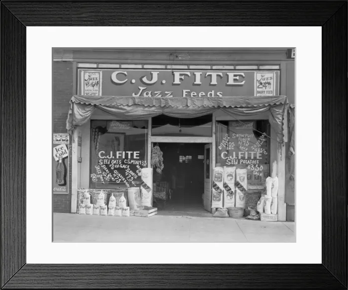 Framed Print : Alabama feed store front Framed Print : Alabama feed store front