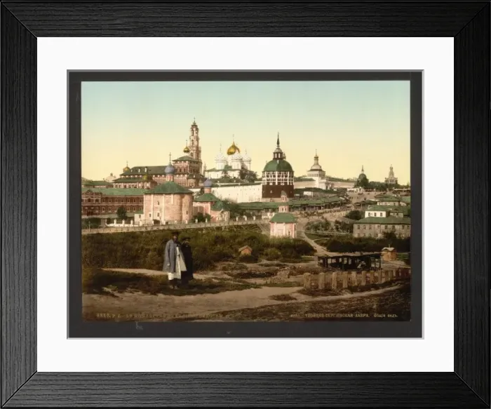 Framed Print : The monastary, Troizko Sergiewo, (i. e. Troitse-Sergieva Lav